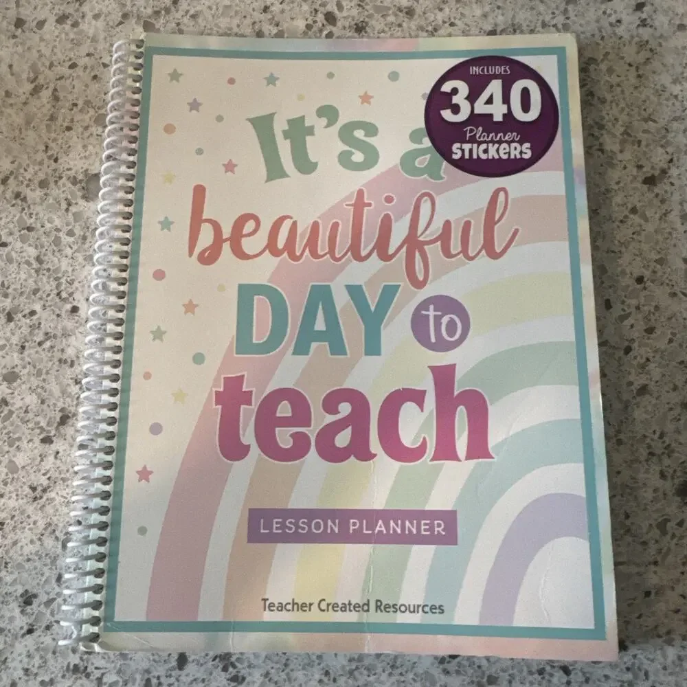 Pastel Pop Lesson Planner 8.5 inches X 11 inches